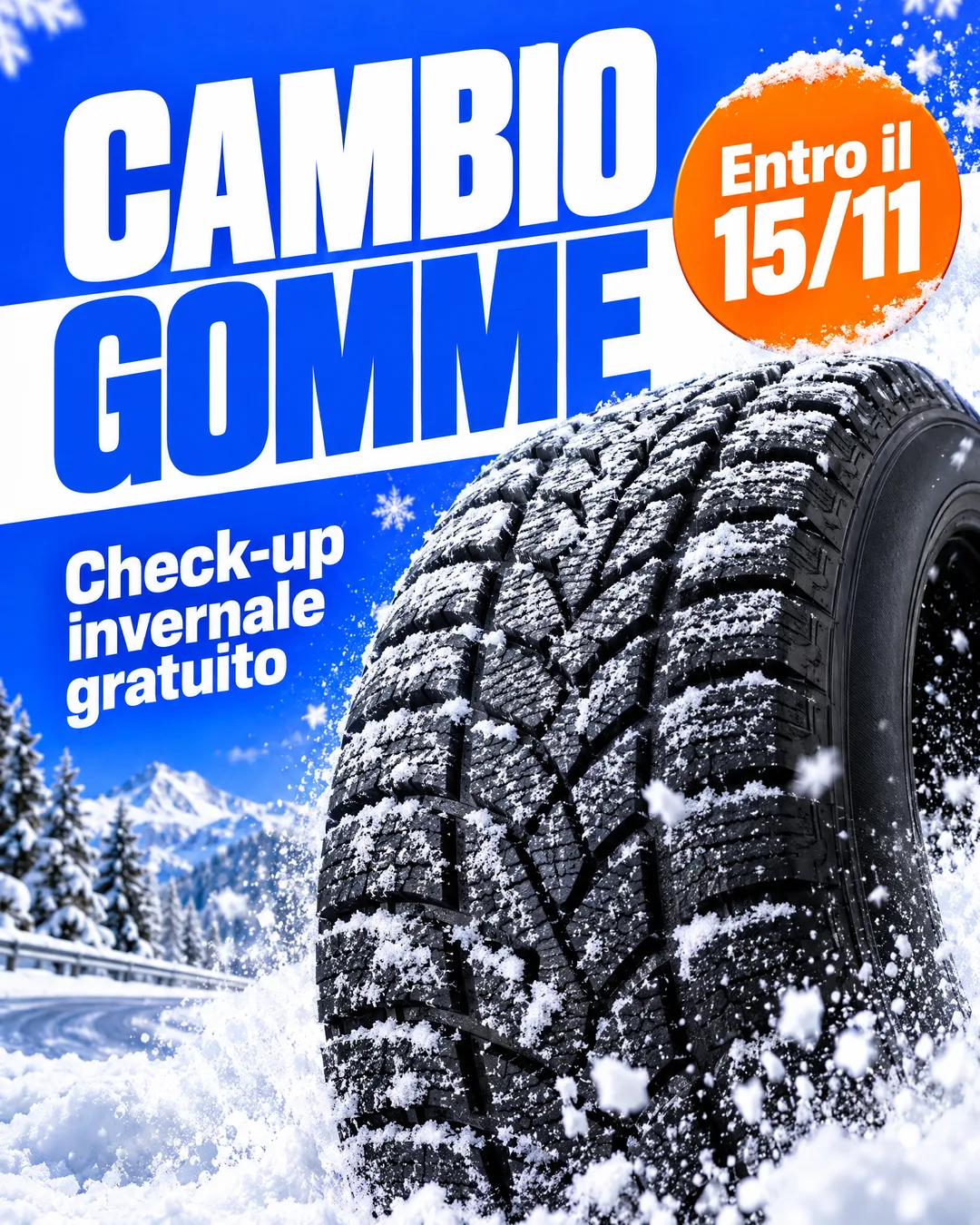 cambio gomme e check-up invernale gratuito