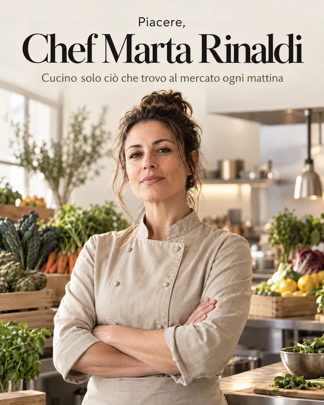 presentazione della chef Marta Rinaldi