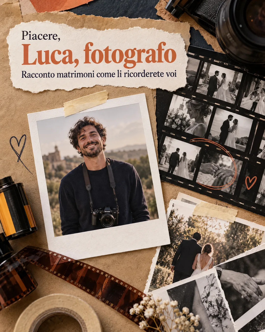 presentazione di Luca, fotografo di matrimoni