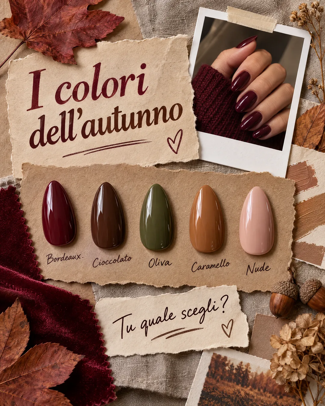 i colori dell'autunno, tu quale scegli?