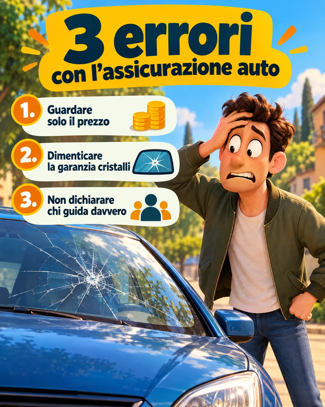 3 errori con l'assicurazione auto