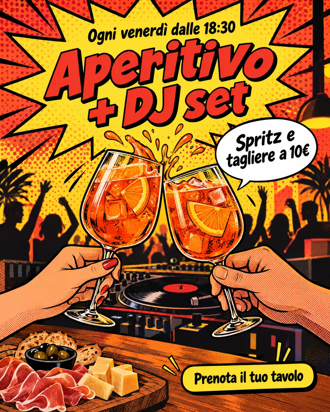 aperitivo e DJ set del venerdì